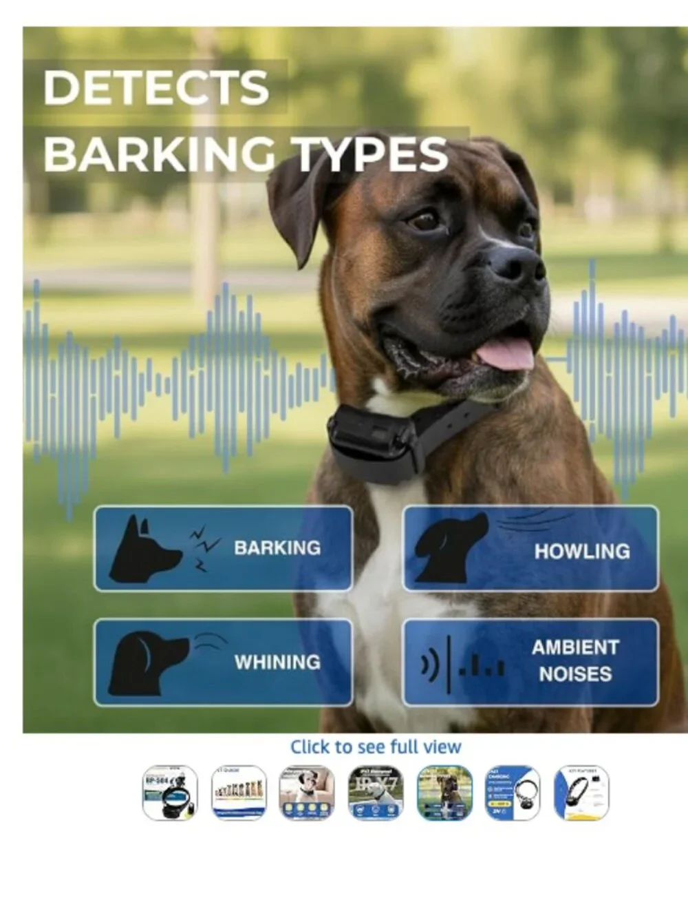 Educator BarkLess Pro BP-504 Waterproof No-Bark Dog Collar + Clicker